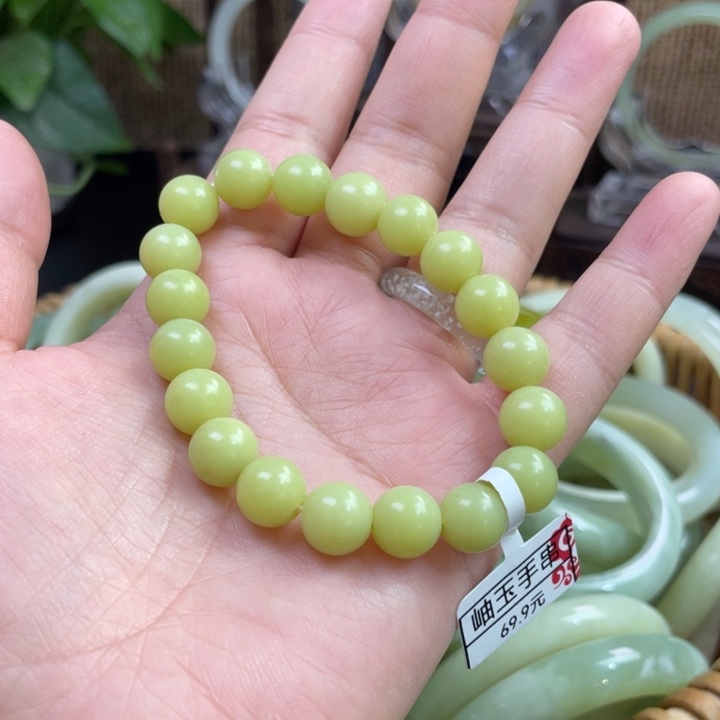 未镶嵌岫玉手镯手串