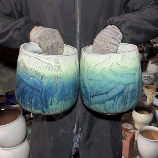 红陶口18高22瑕疵