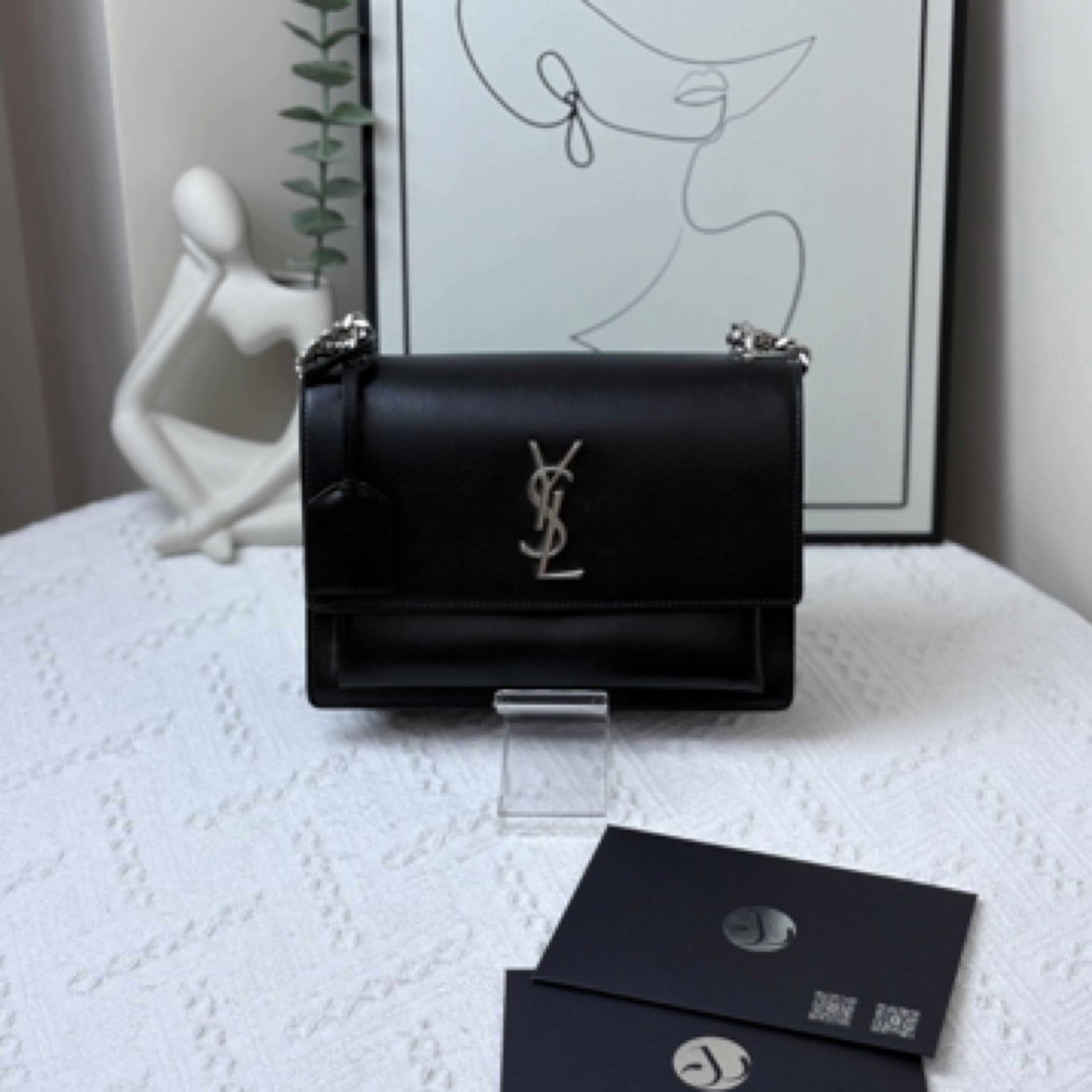 95新 YSL/圣罗兰 日落中号 黑/JW5689