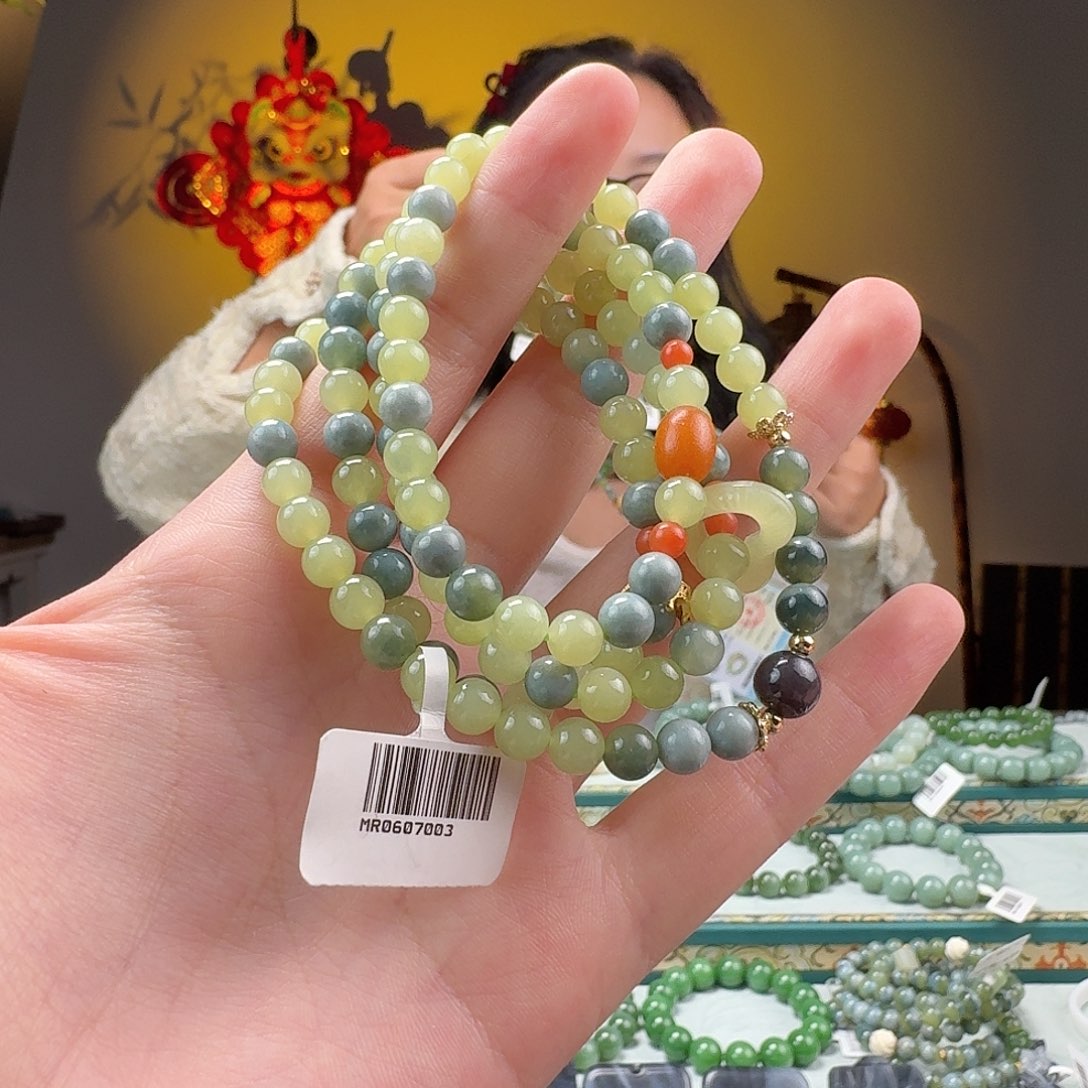 和田玉手串未镶嵌