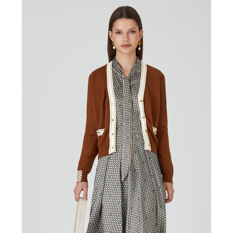 【诗语】莱芙艾迪儿开襟毛衫1E3M35078