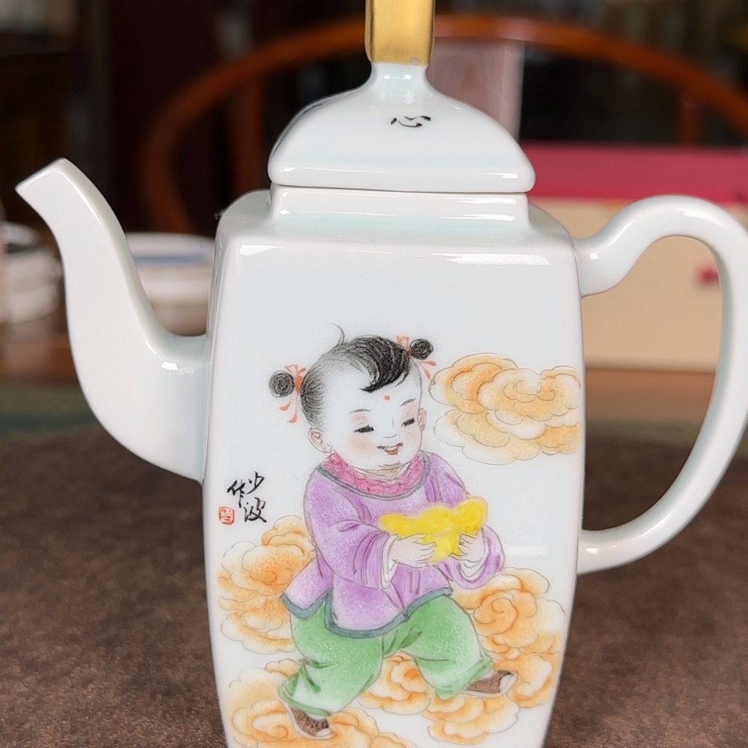 瓷片陶瓷作品 陶瓷手绘