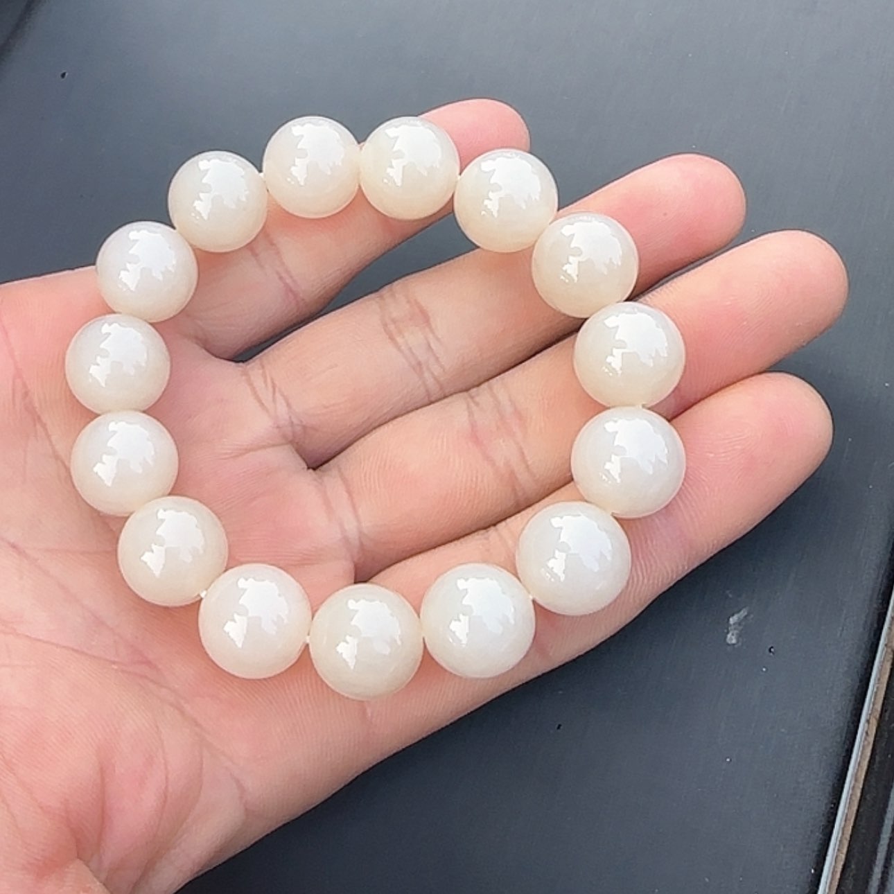 【闪购商品】和田玉手串未镶嵌藕粉手串