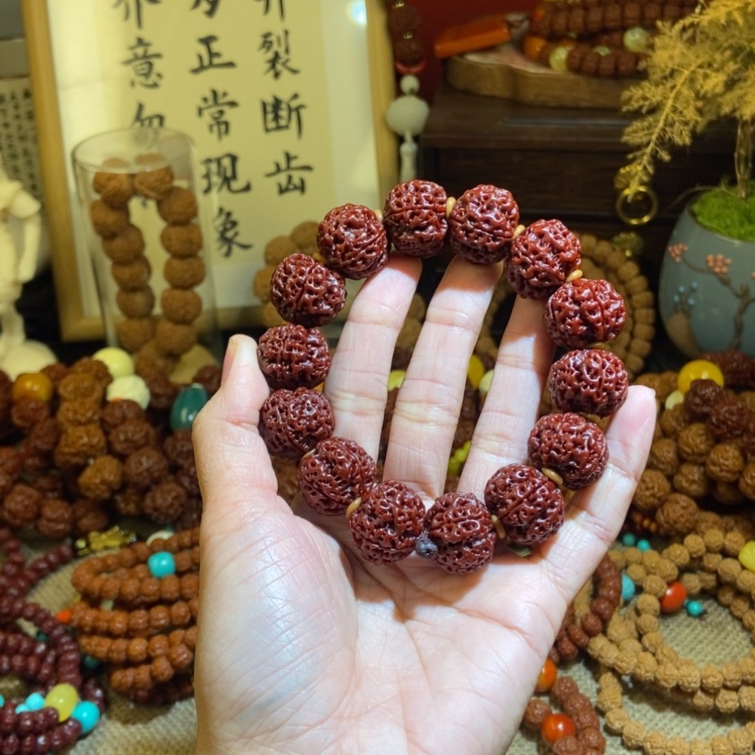 金刚菩提手串205玉化黑金刚