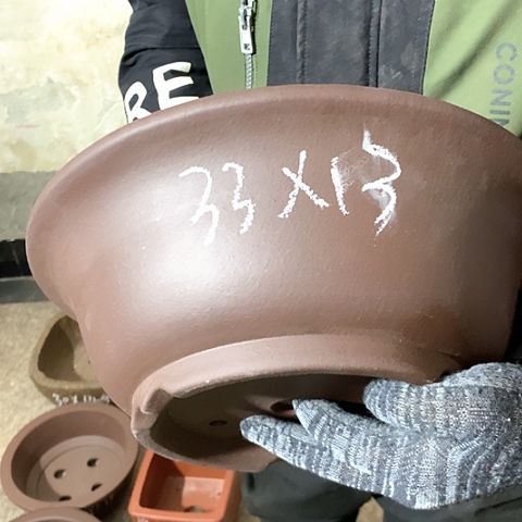 紫砂花盆手工制作