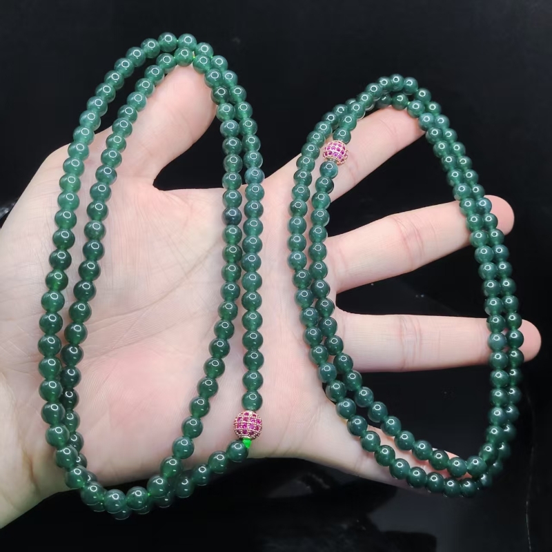 【康康严选】翡翠妈妈项链Y13【多样性发其一】约6mm+
