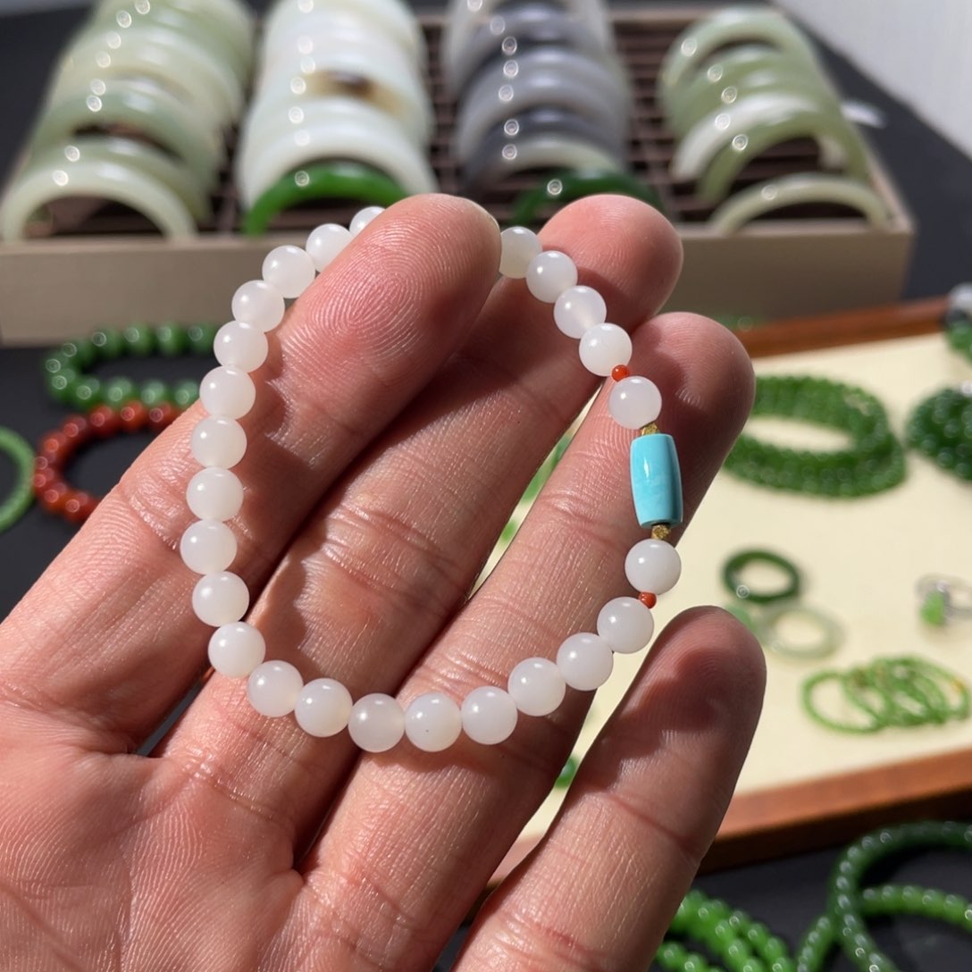 和田玉手链未镶嵌(**)