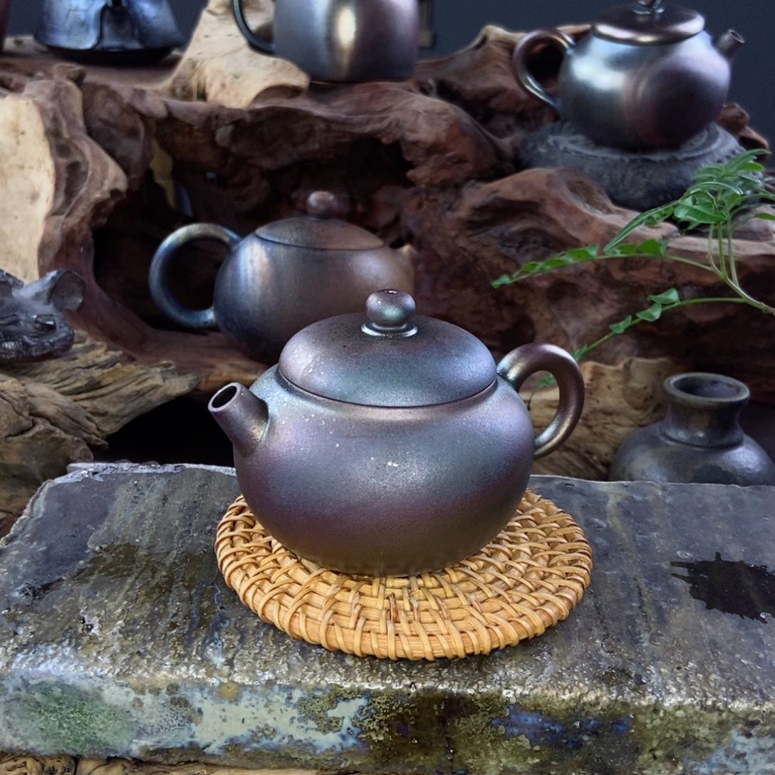 建水紫陶柴烧茶具