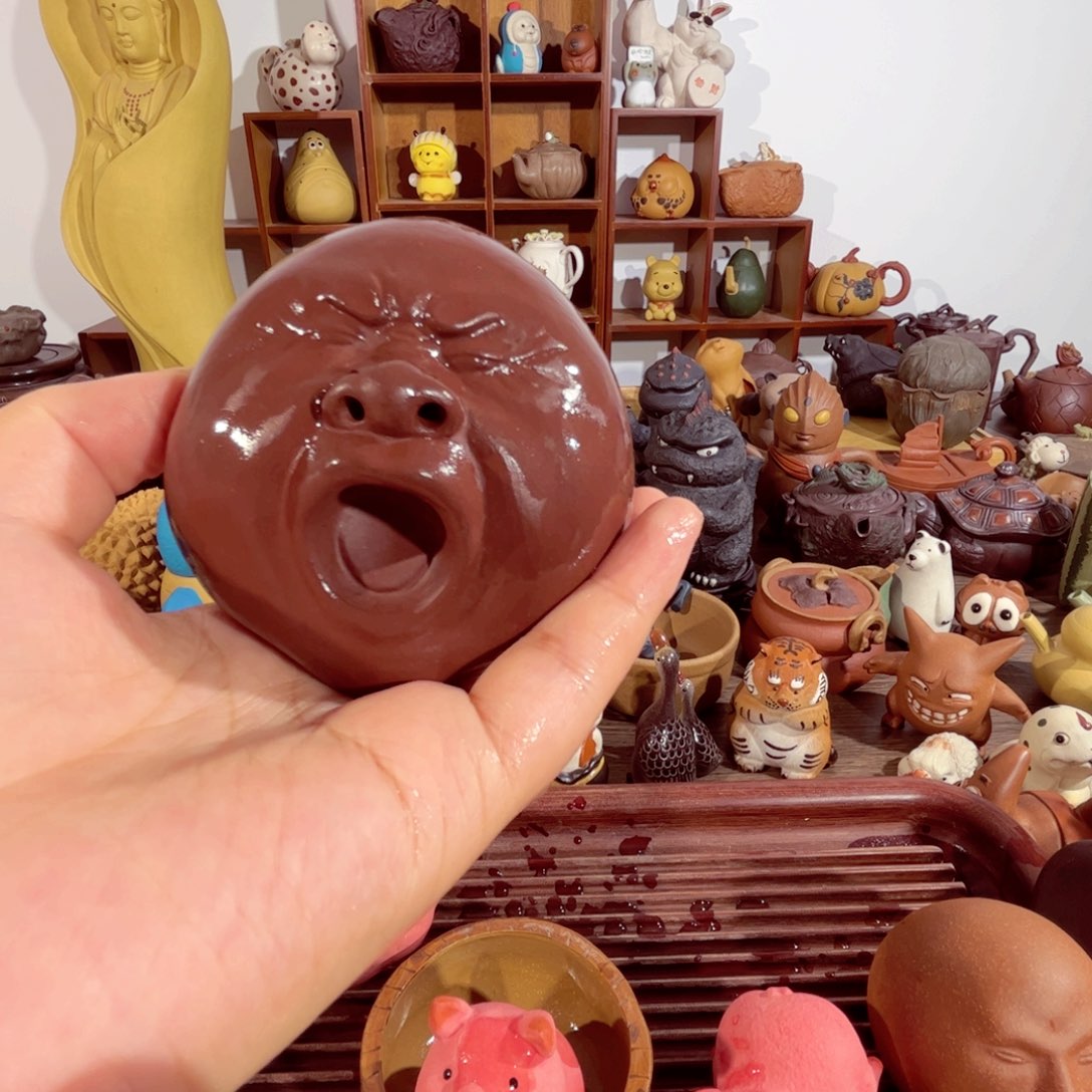 紫砂茶壶狗**?纯手工制作工艺流程