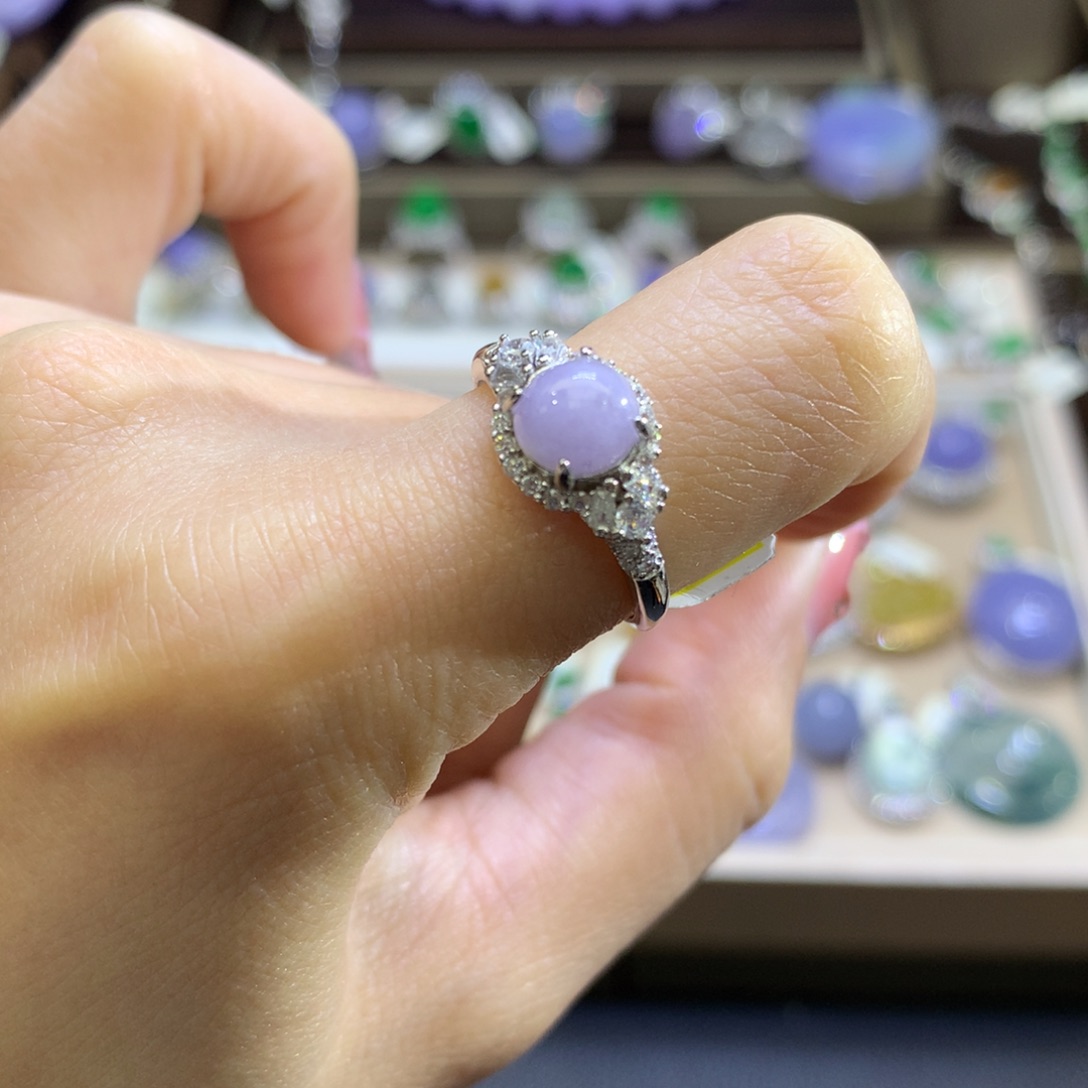 翡翠颈饰银S925镶嵌翡翠