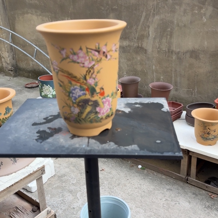 高度22口径17单只 紫砂花盆