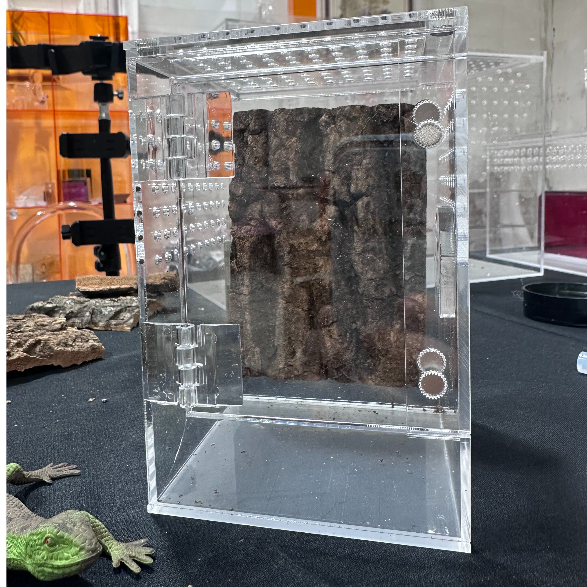 瑕疵款透明亚克力爬宠缸守宫睫角爬宠盒鸣虫饲养盒特价款