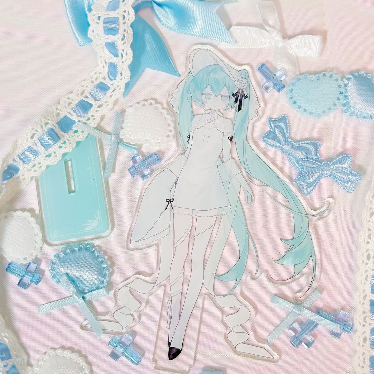 【大米不吃·梦中的蝴蝶结】初音未来 miku 画师授权同人立牌周边