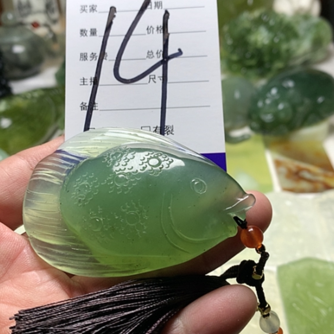 【闪购商品】蛇纹石玉颈饰合金