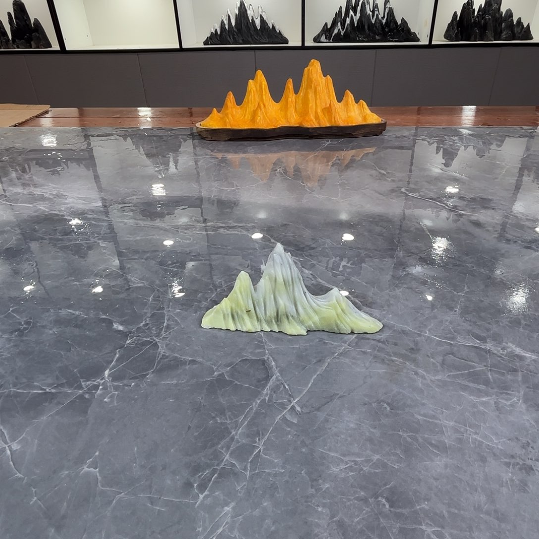 孤***鹰砖雕灵璧石山峰雕刻摆件