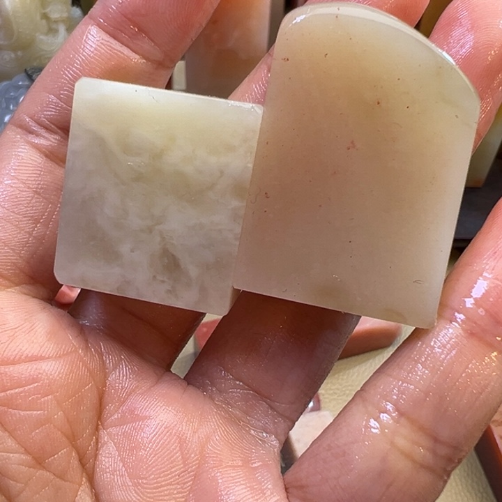 印石寿山石466号两个一组