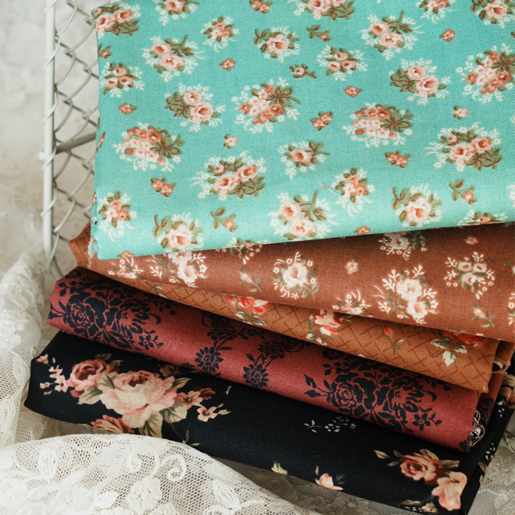 韩国进口印花布-玫瑰漫游 拼布手工