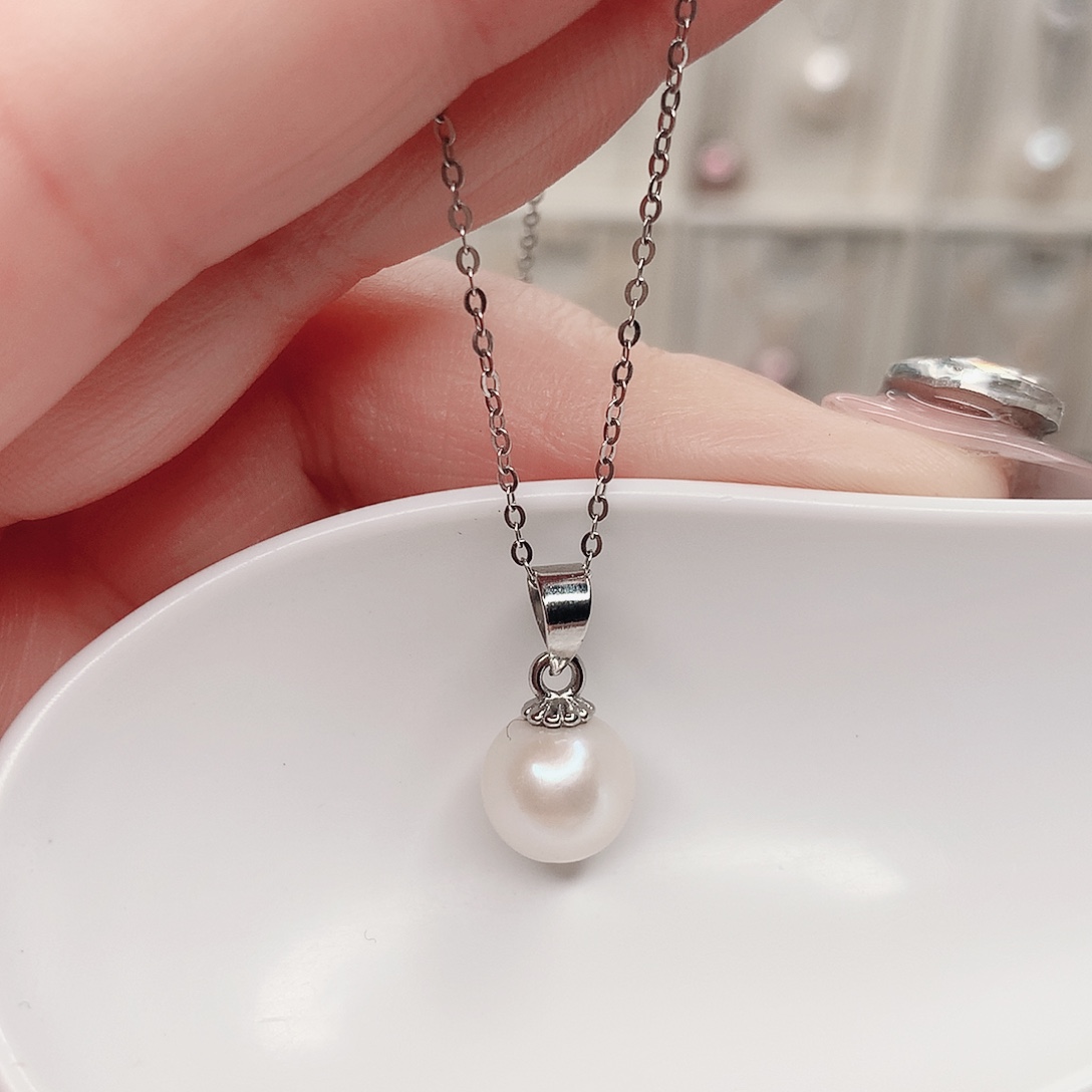 淡水珍珠吊坠(赠链)合金