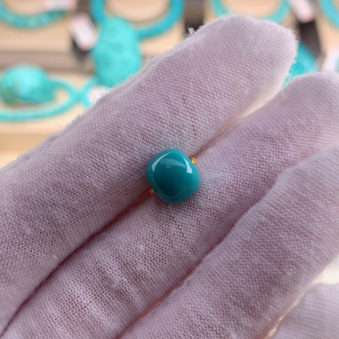 绿松石珠宝奇石未镶嵌8.4-7.5