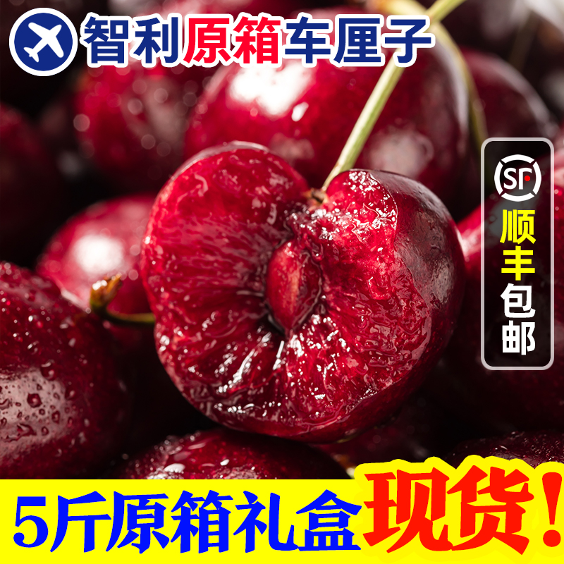 顺丰包邮【推荐5斤原箱·4J-3J】LX智利进口车厘子海运 内附果径卡