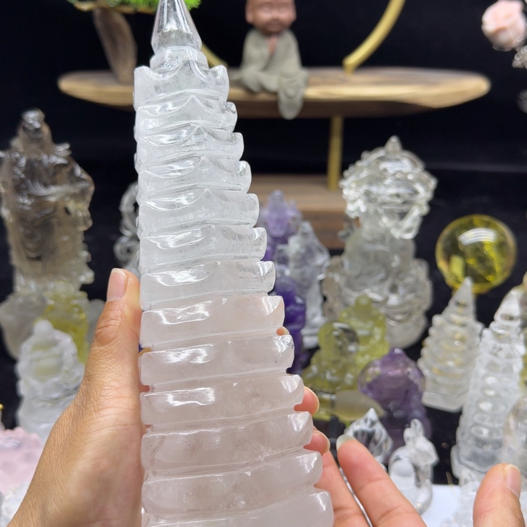 水晶珠宝半成品未镶嵌花*甲