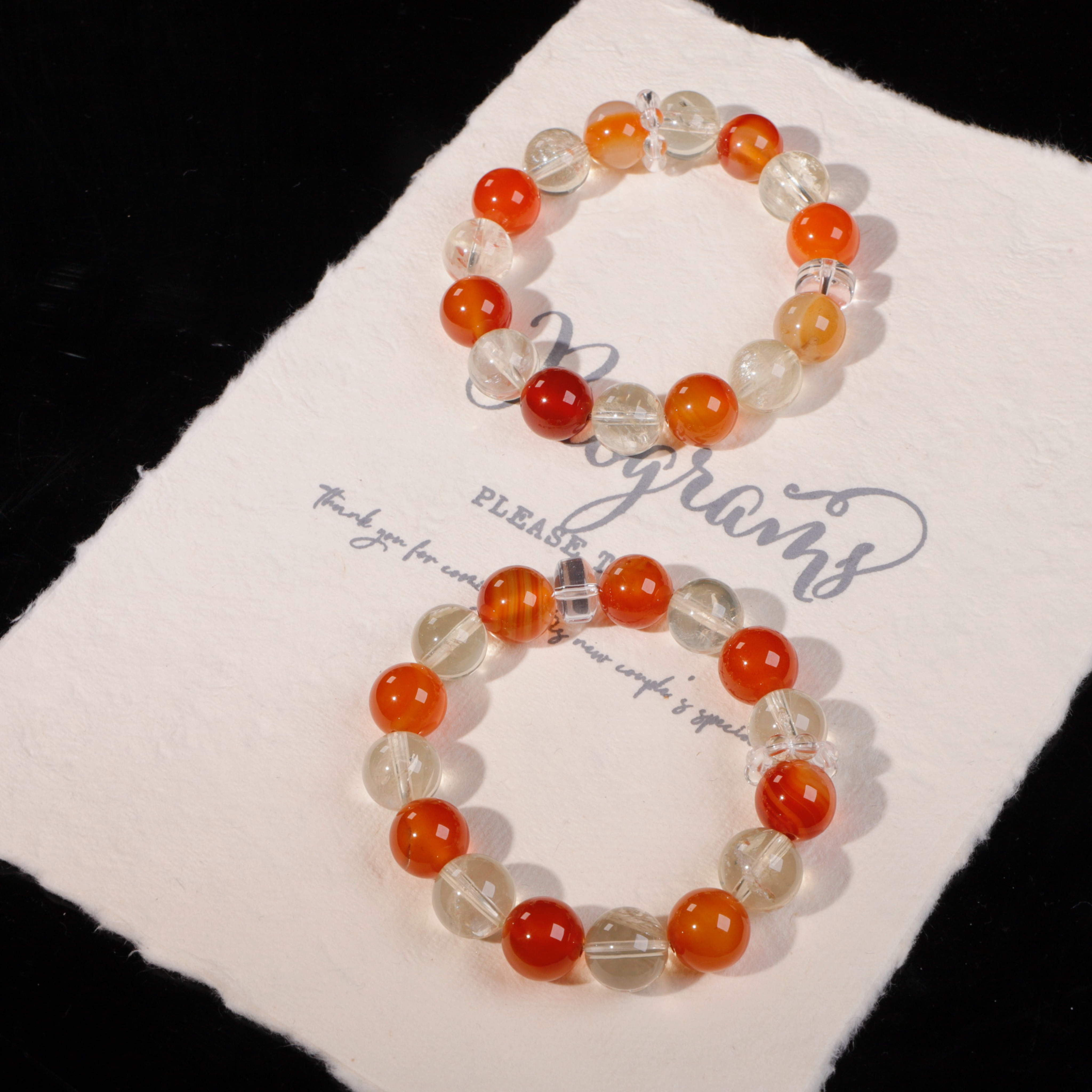 【金橘】天然水晶手串女款手链XG6127多样性发一