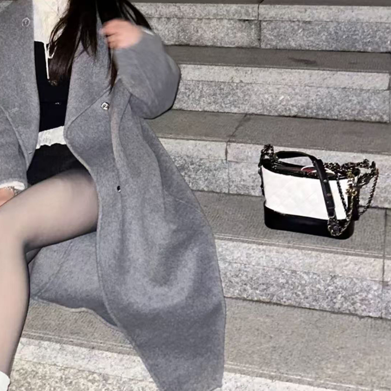 95新 Chanel/香奈儿 香奈儿   小号黑白25开 流浪包 单肩斜跨包