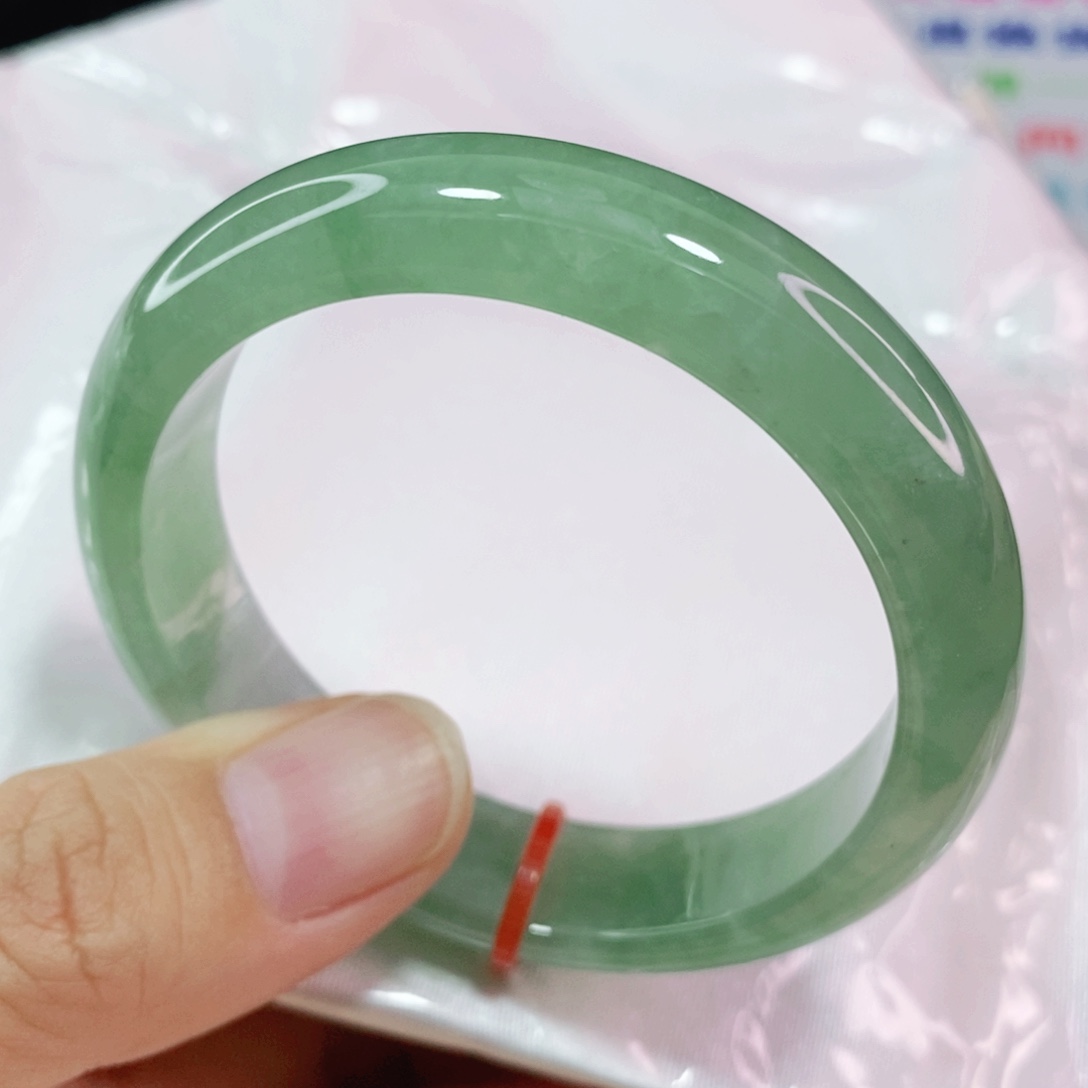 未镶嵌手镯翡翠51圈口冰透