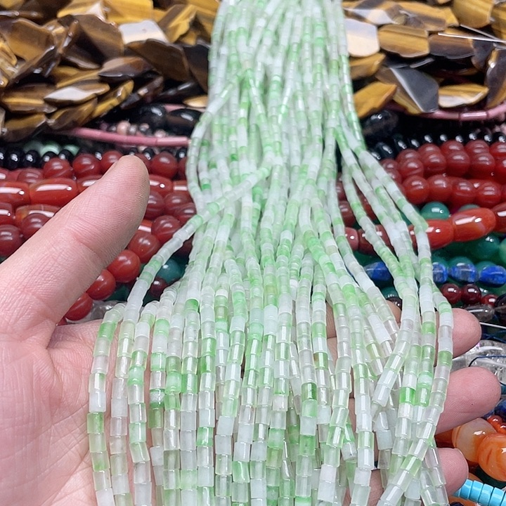 玛瑙/玉髓珠宝半成品未镶嵌一条4mm管珠