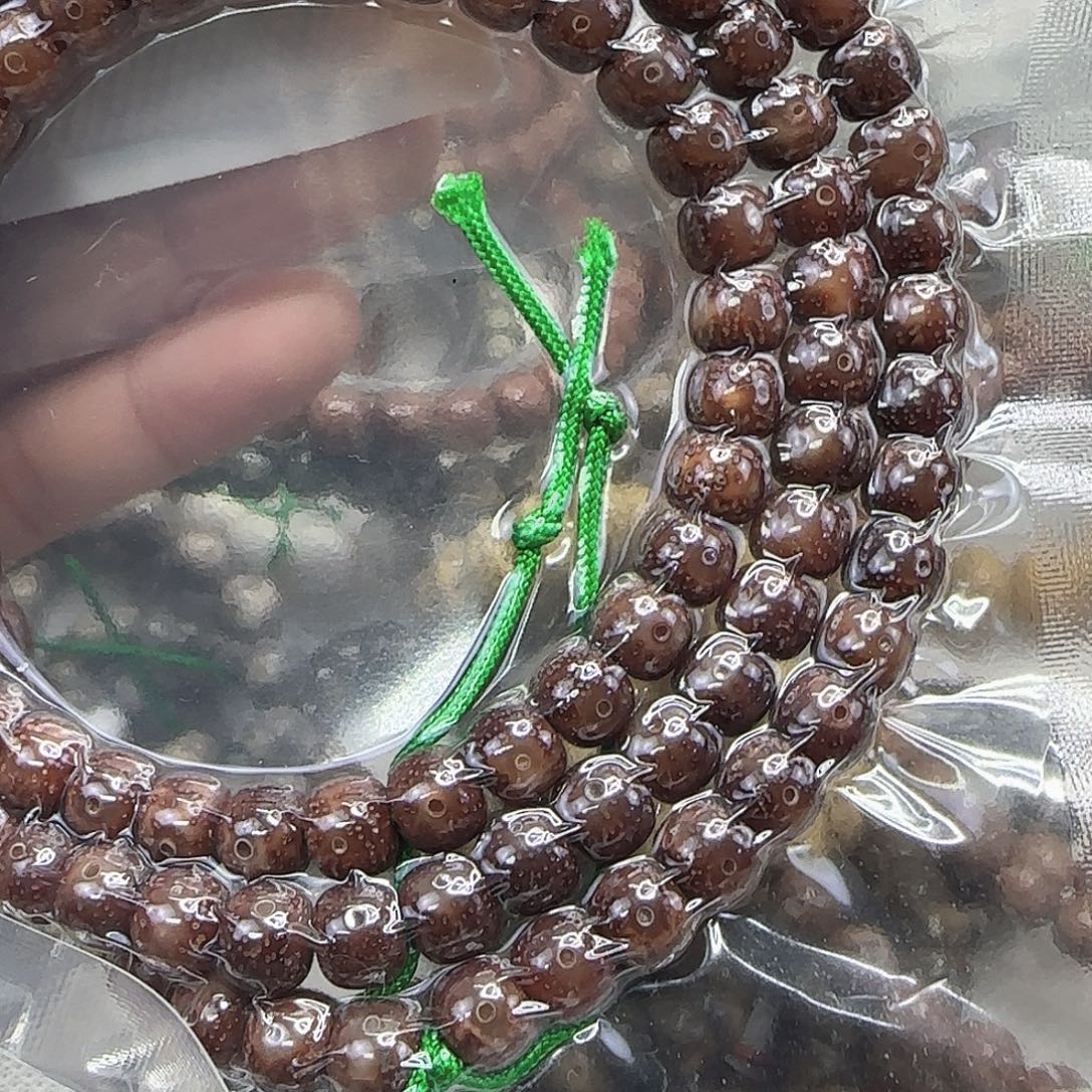 星月菩提手串105尽头粉皮星月菩提87-108