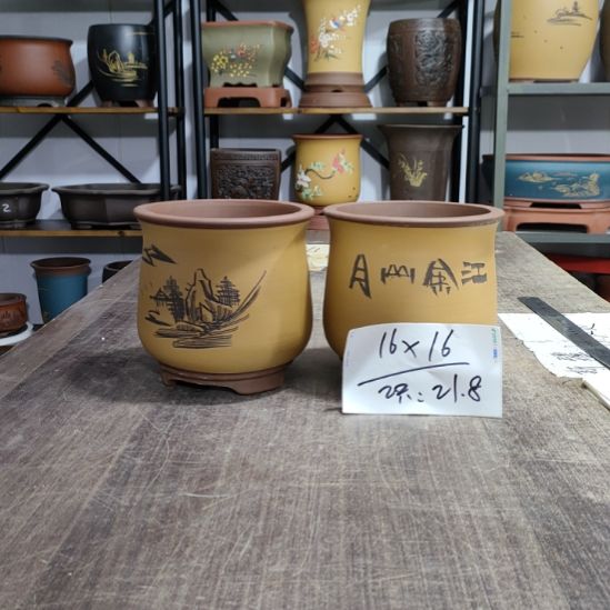 紫砂花盆花盆清仓大处理