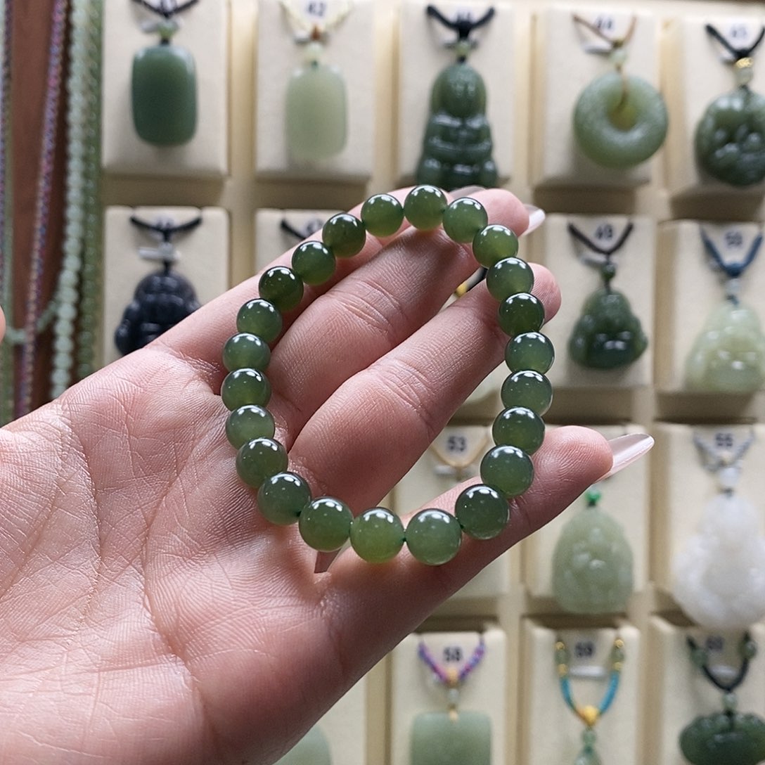 和田玉手串未镶嵌k***y