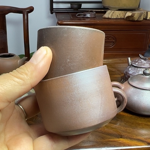 戬谷龙窑柴烧茶杯12
