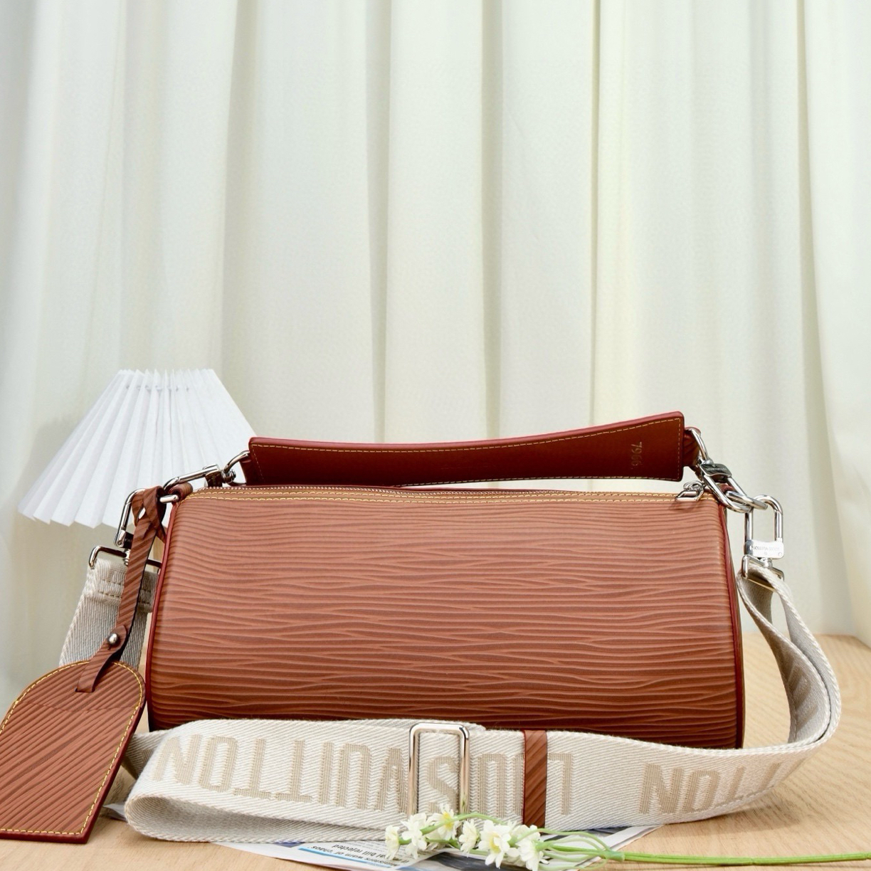 未使用 LouisVuitton/路易威登 8259 LV水波纹巴比龙棕色夹克外套