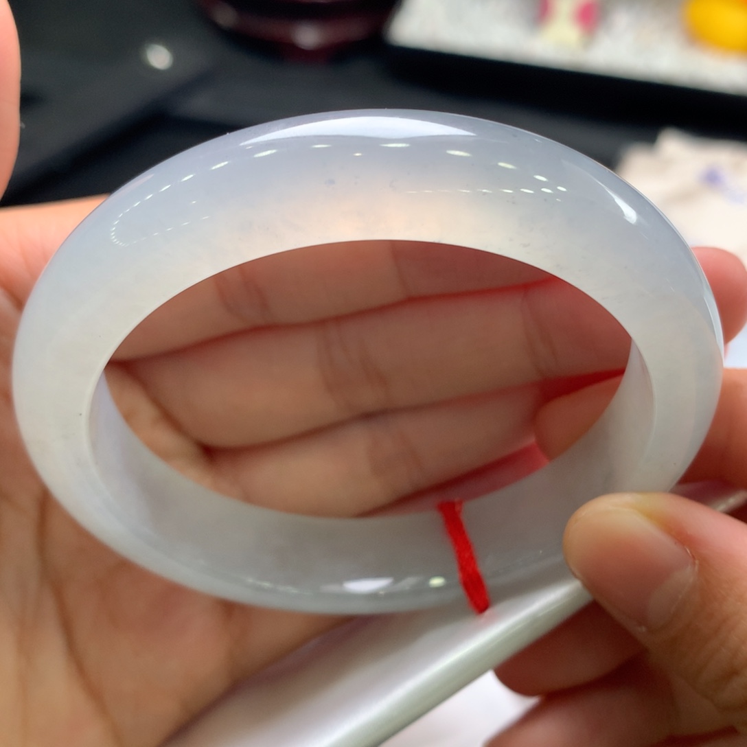 翡翠未镶嵌手镯22号起光