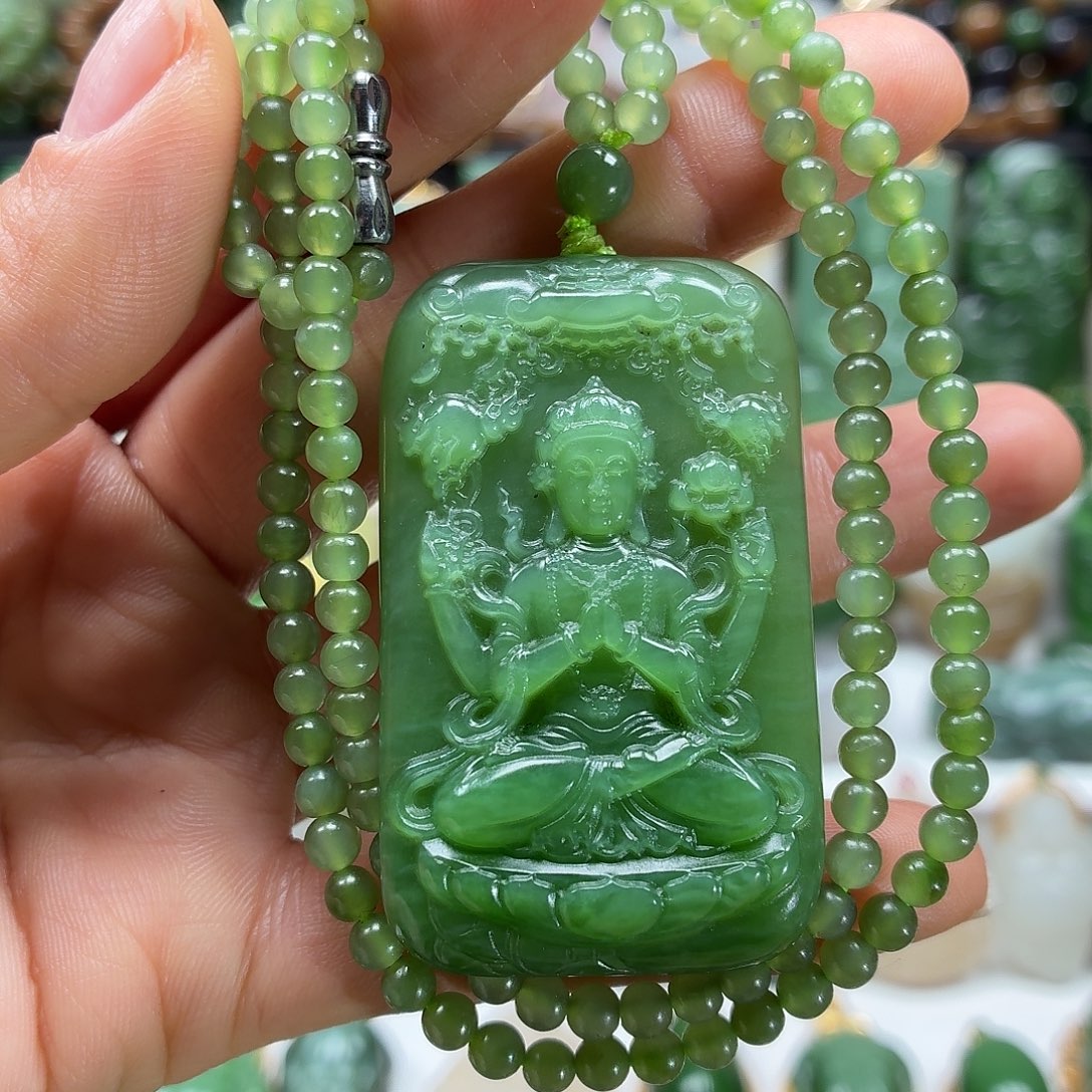 和田玉未镶嵌颈饰