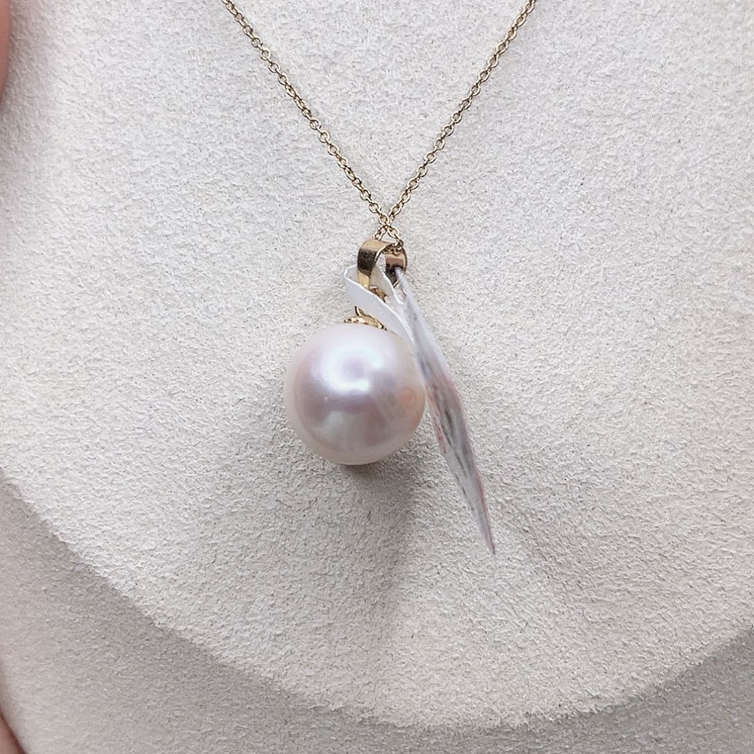 淡水珍珠吊坠(赠链)合金