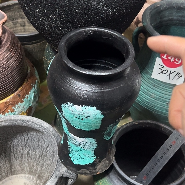 蓝色烟花美人鱼高22口10默认打孔微瑕