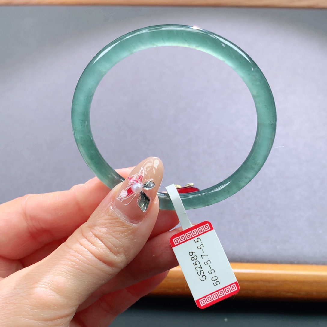 翡翠手镯未镶嵌L天然翡翠手镯叮当镯