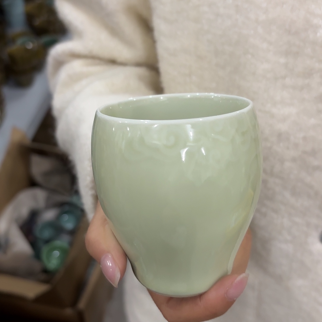 龙泉云间青瓷小米茶器