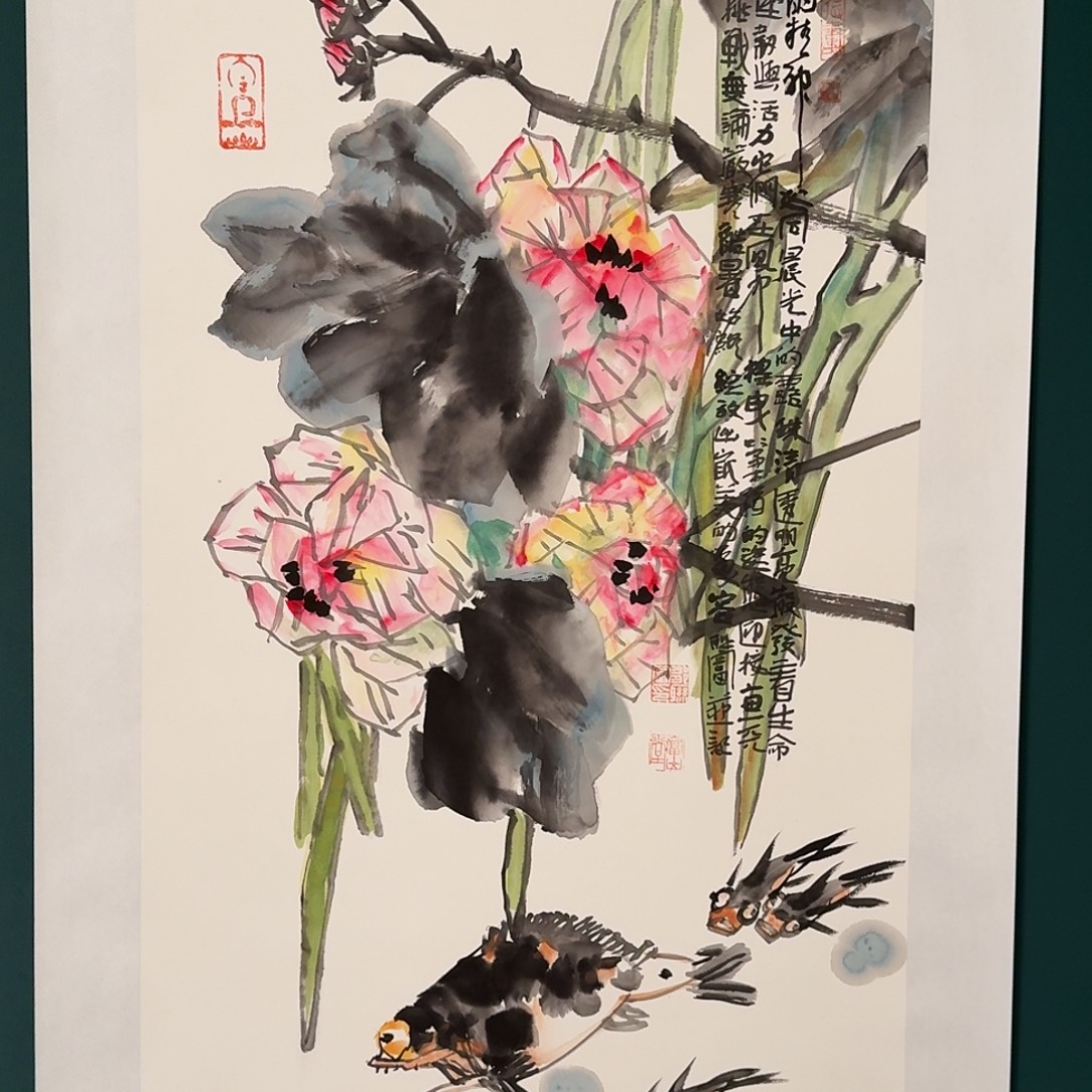 国画邹联富老师的作品