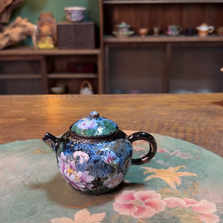 柴烧纯手工手绘陶瓷