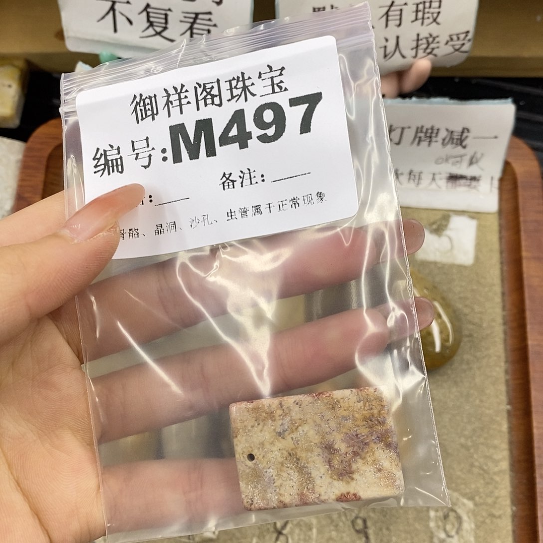 硅化珊瑚（珊瑚玉）未镶嵌颈饰宸***轩