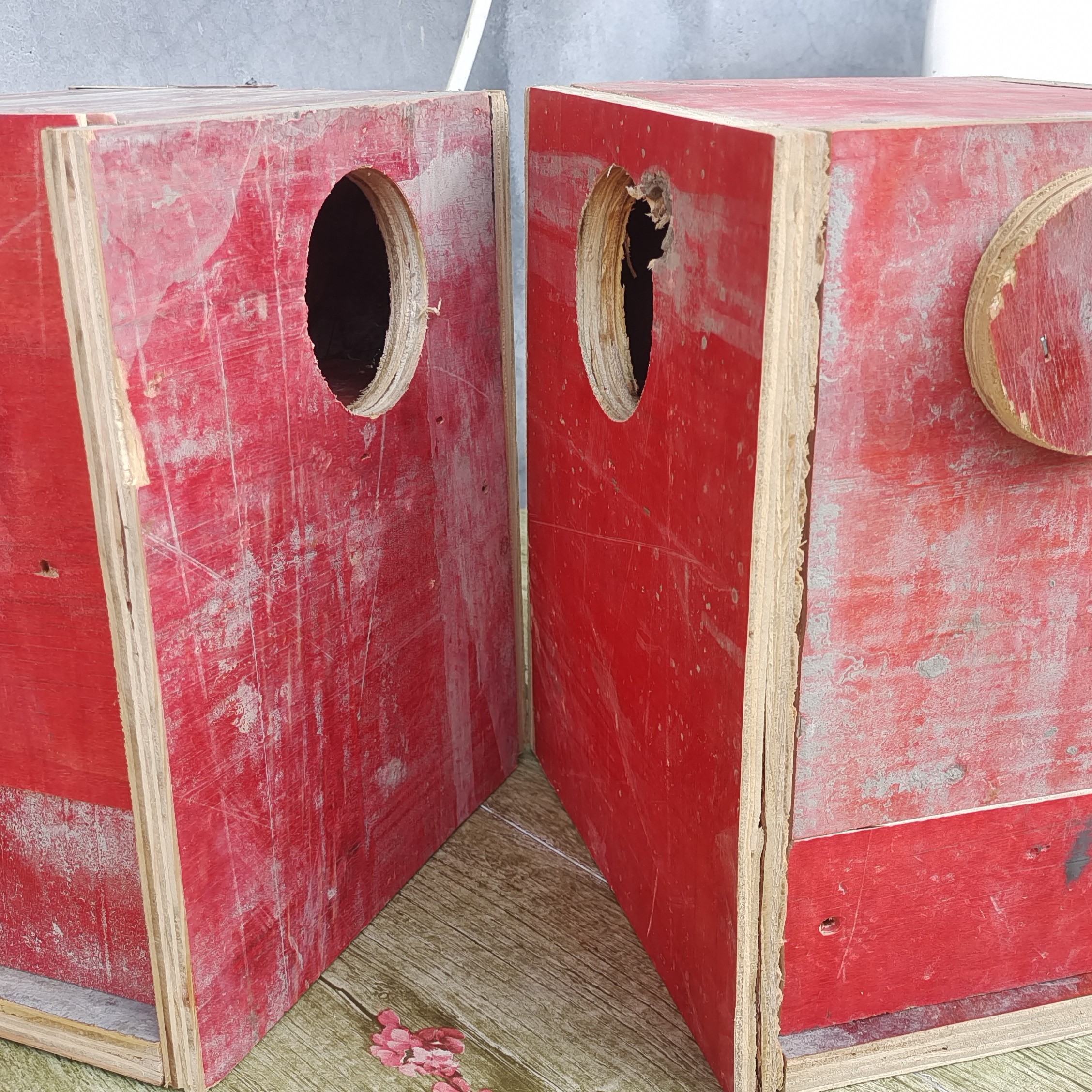 实木牡丹鹦鹉繁殖箱废旧模板鸟窝鸟巢竖窝牡丹虎皮鹦鹉通用鸟用具