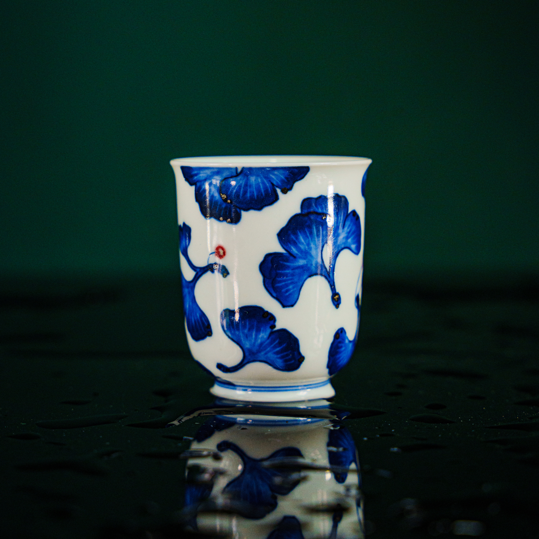 阳春白雪银杏叶闻香杯