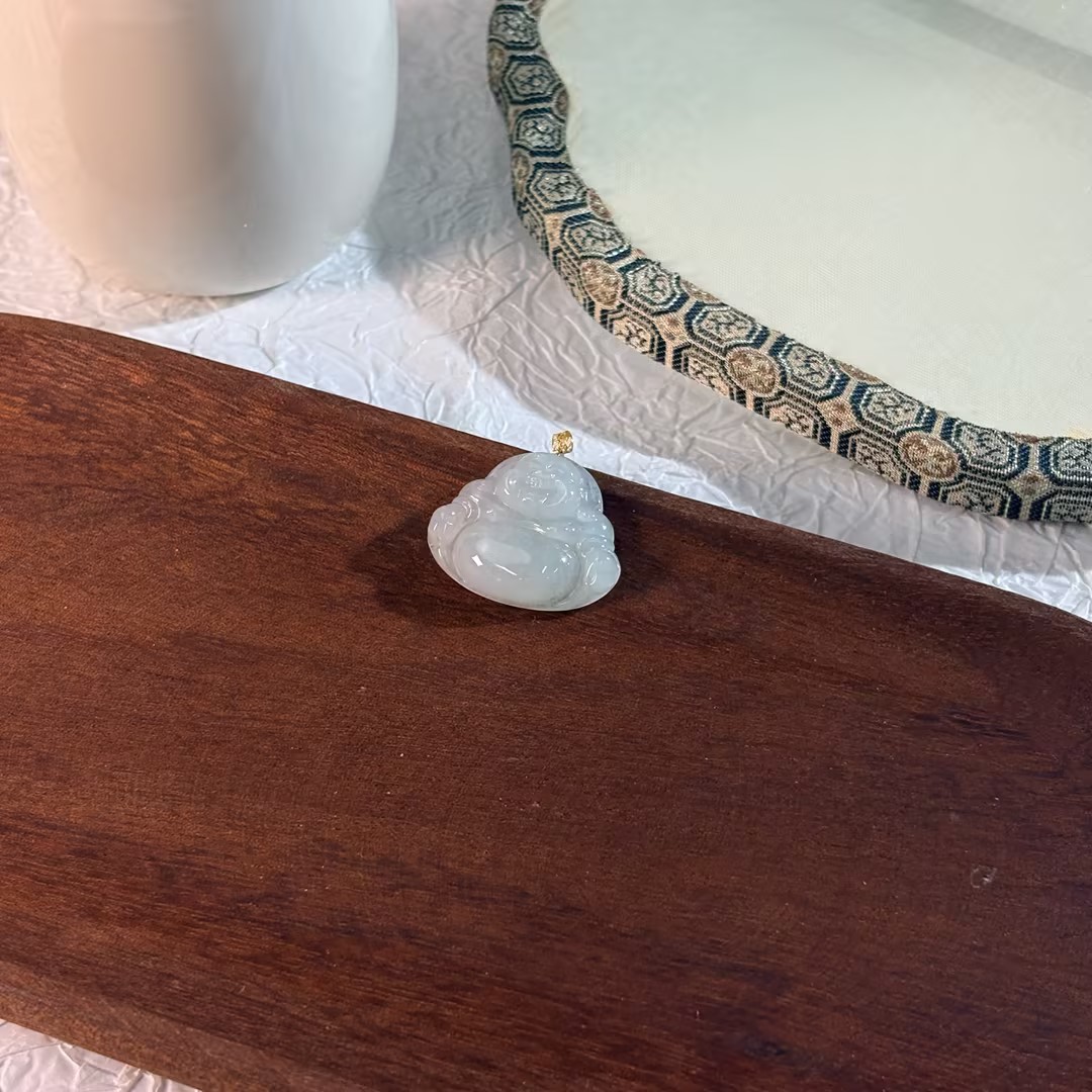 【七七专属】18K翡翠佛公吊坠 /多样性发一23.5*27*5.5 KAJC121309