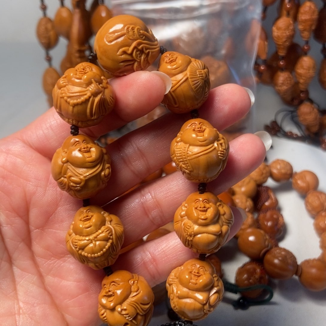 橄榄核手串/手链大肚弥勒21