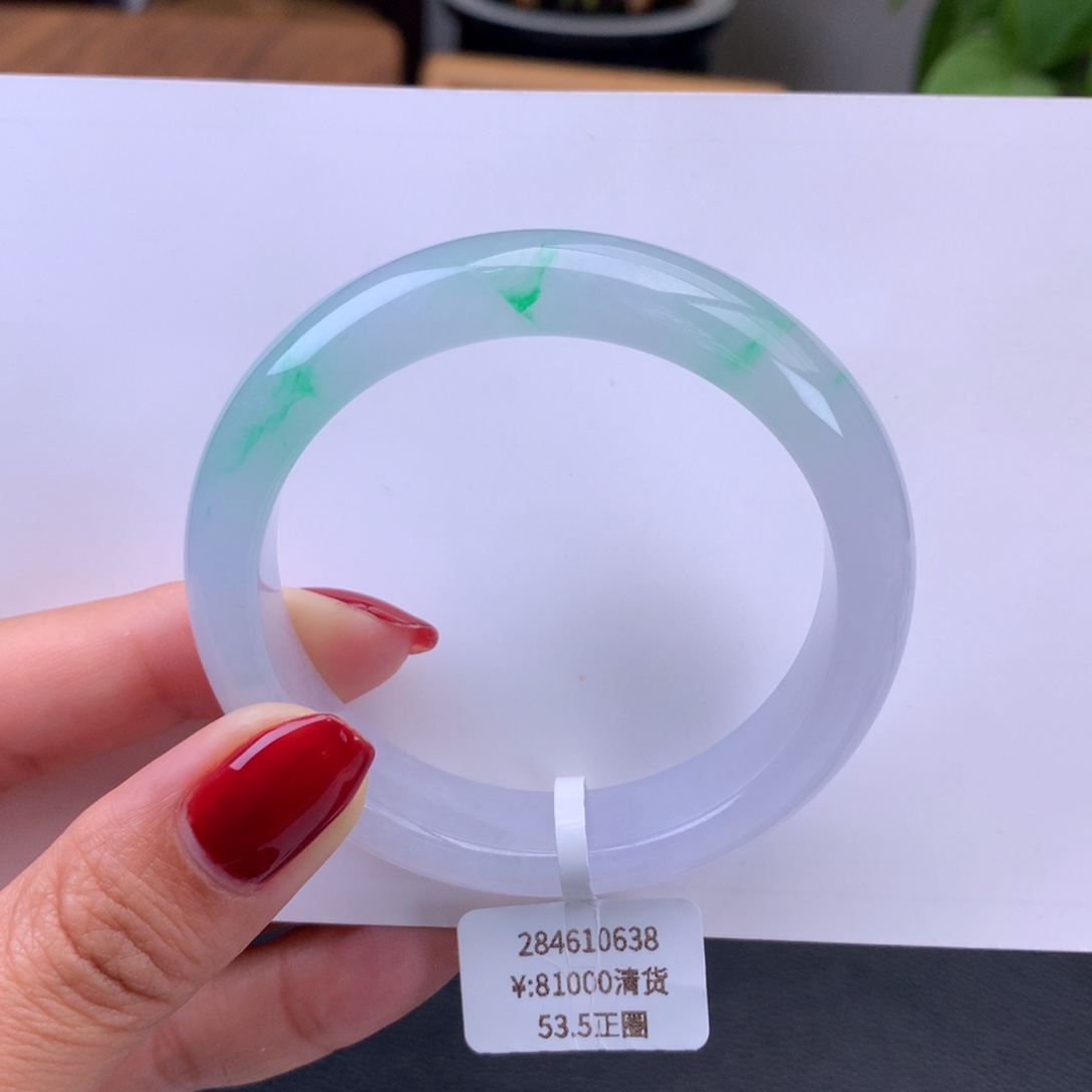 翡翠手镯未镶嵌冰飘翠手镯