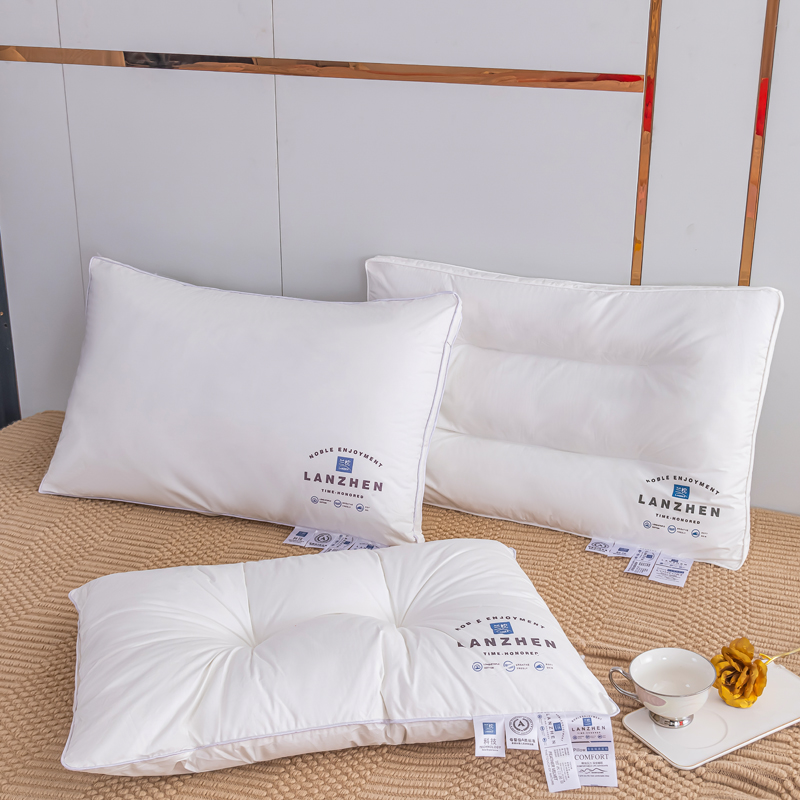 纯棉枕透枕芯家用枕芯四季宿舍男女全棉枕柔软立体回弹