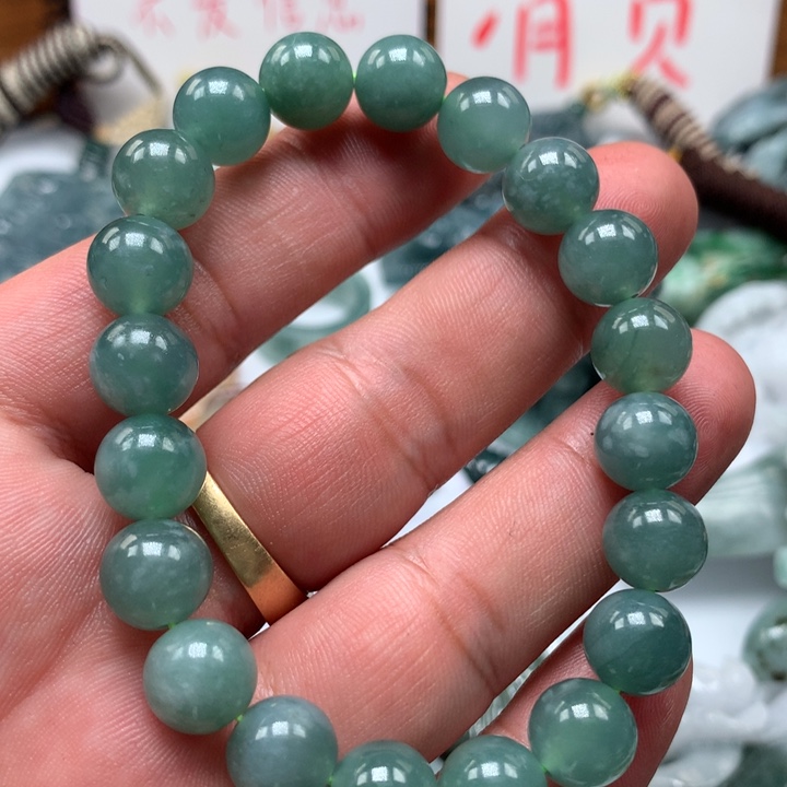 翡翠颈饰未镶嵌保真天然a货翡翠